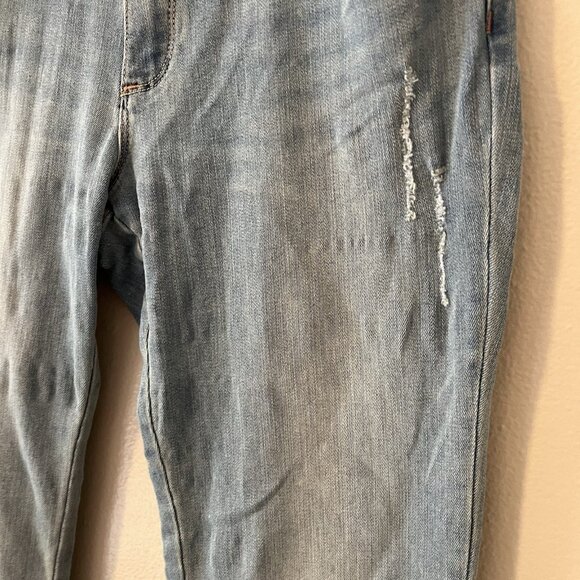 Sundance Magnolia Jeans 28 Light Wash Floral L Embroidered Boho Stretchy Indie - Picture 6 of 12